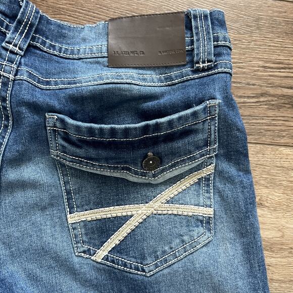 TK Axel Jeans Mens Slim Boot 32x32* Distressed Stretch Cowboy Festival Casual - Picture 11 of 12